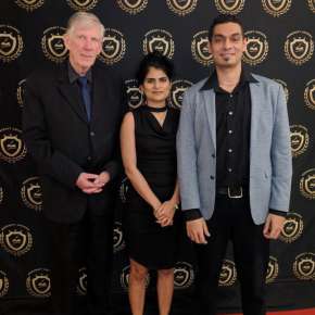 2018 Pencraft Book Award Dinner and Ceremony David with Raul and our newest reviewer.�